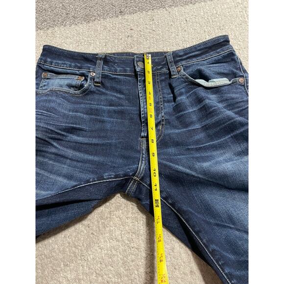American Eagle Original Straight Jeans Mens Size 33 x 32.5 Next Level Flex Blue - Picture 2 of 15